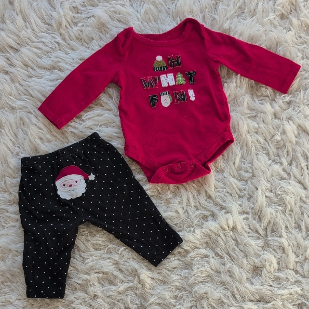 Baby's First Christmas Outfit - Onesie With Legging